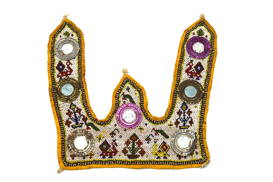 Gujarati Kutch Heavy Glass Beaded Work Wall Hanging Decor Etsy
