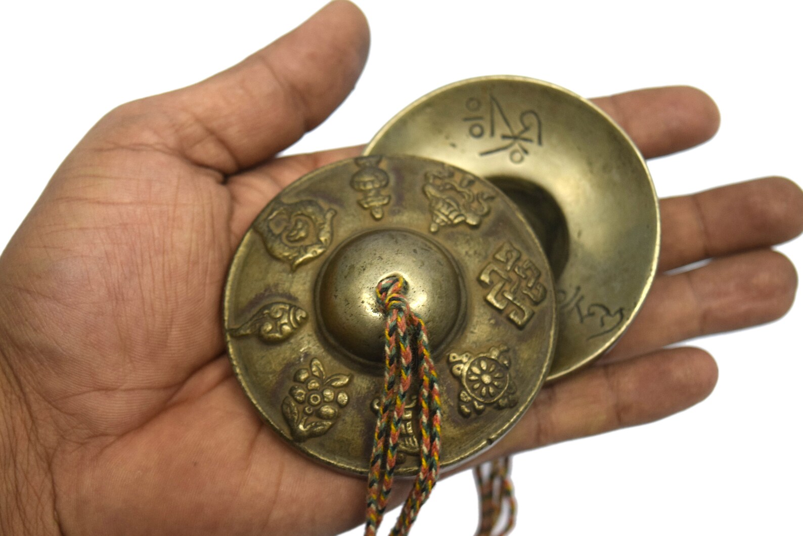 Unique Indian Bronze Bell Metal Cymbals Antique Musical Etsy