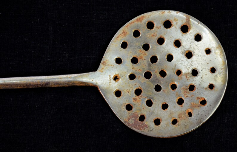 Indian Vintage Kitchen Skimmer Wooden Handle Fitted Kitchen Etsy