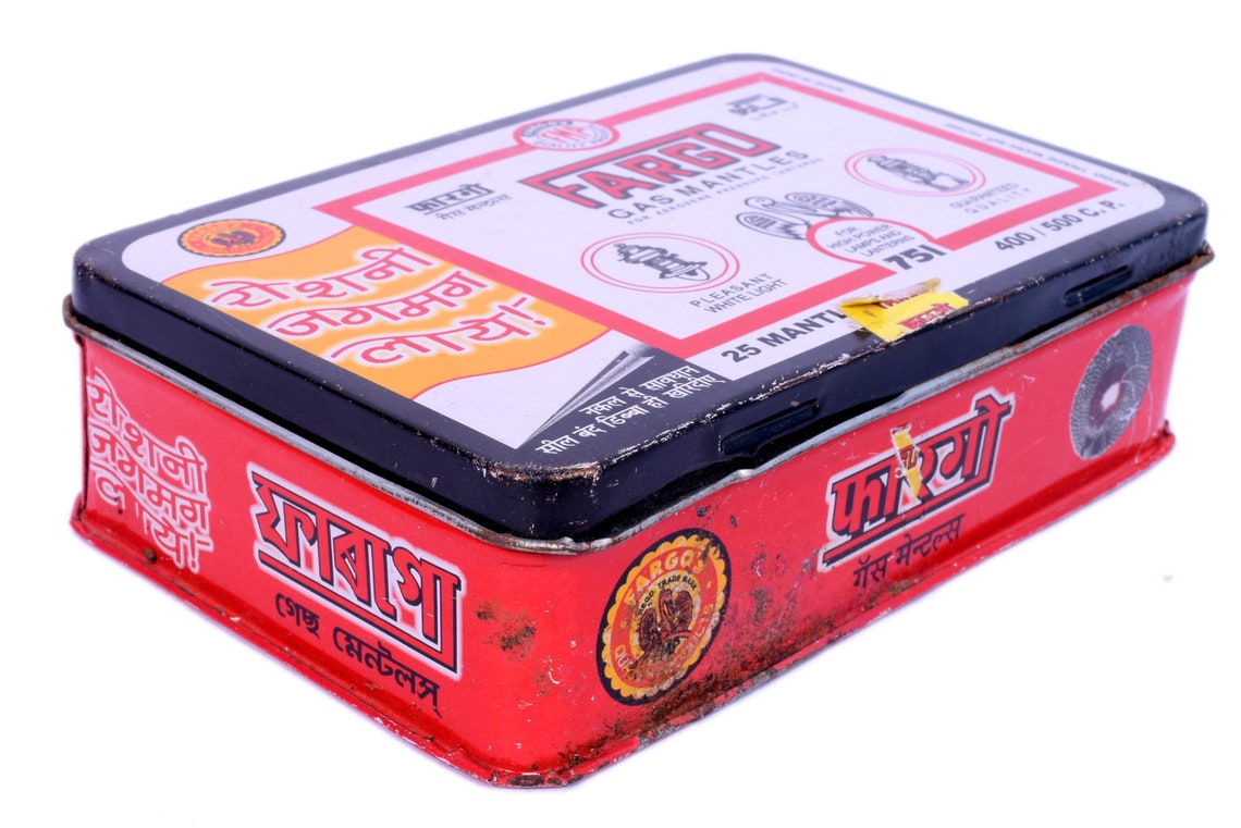 Advertisement Tin Box of Fargo Gas Mantles Vintage Collectible Etsy UK
