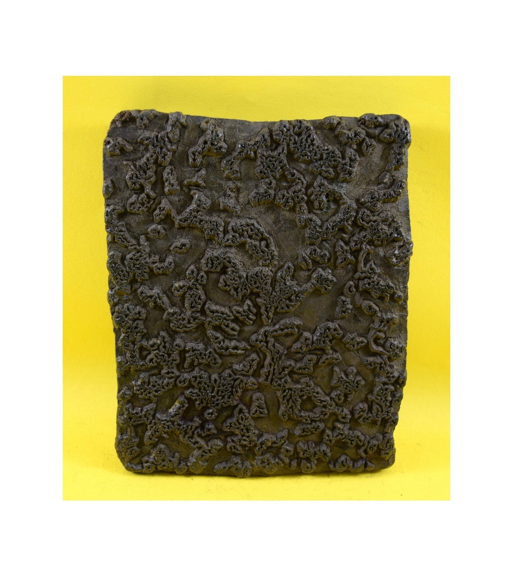 Vintage Wooden Block Printing Stamp Beautiful Indian Collectible Bed