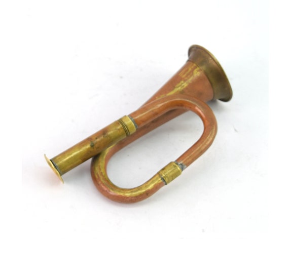 Antique Decorative Horn Copper Brass Made Musical Instrument