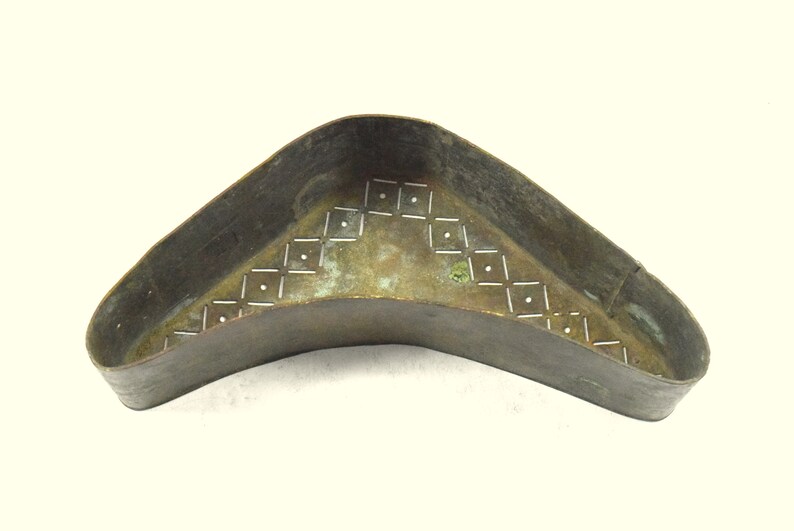 MudraArtTreasures Old Traditional Festival Decoration Stamp i7-116 Indian Antique Beautiful Art Work Design Brass Rangoli Printing Dye