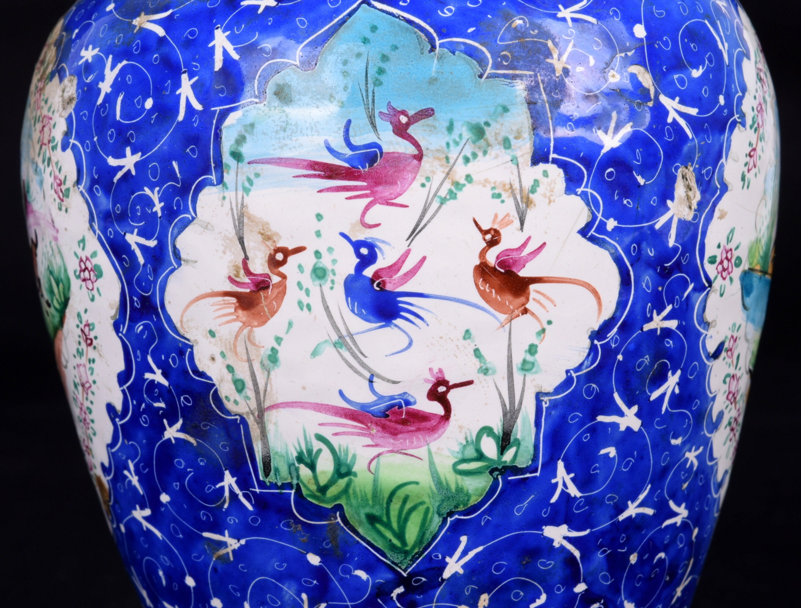 Genuine Antique Persian Flower Vase Rare Islamic Cloisonné Etsy