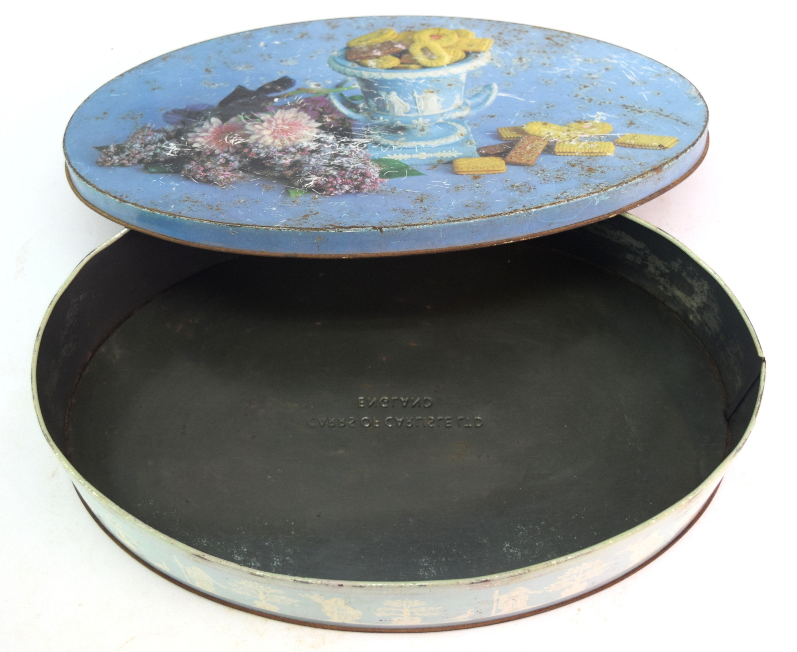 Vintage Collectible Carr & Co Ltd Carlisle England Biscuit Tin Box