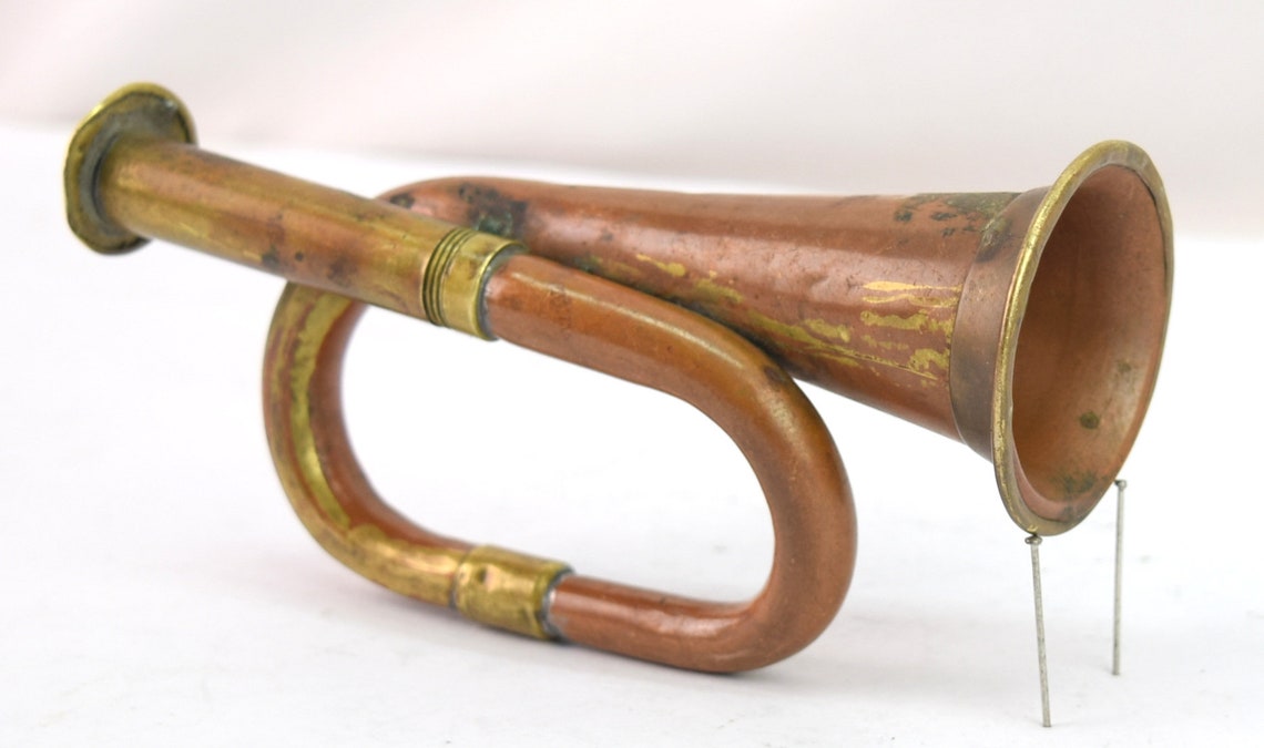 Antique Decorative Horn Copper & Brass Made Musical Instrument Etsy