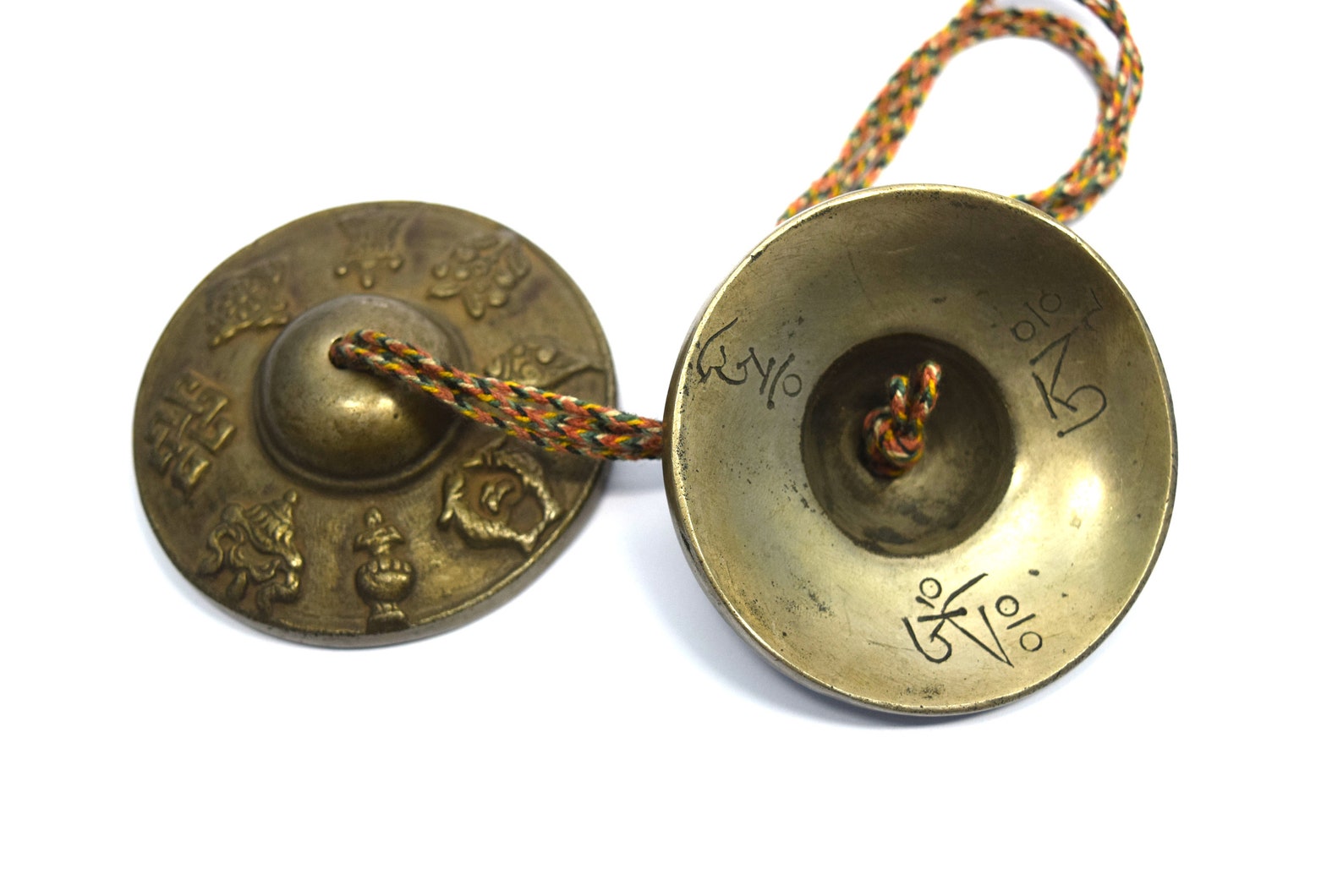 Unique Indian Bronze Bell Metal Cymbals Antique Musical Percussion Hand