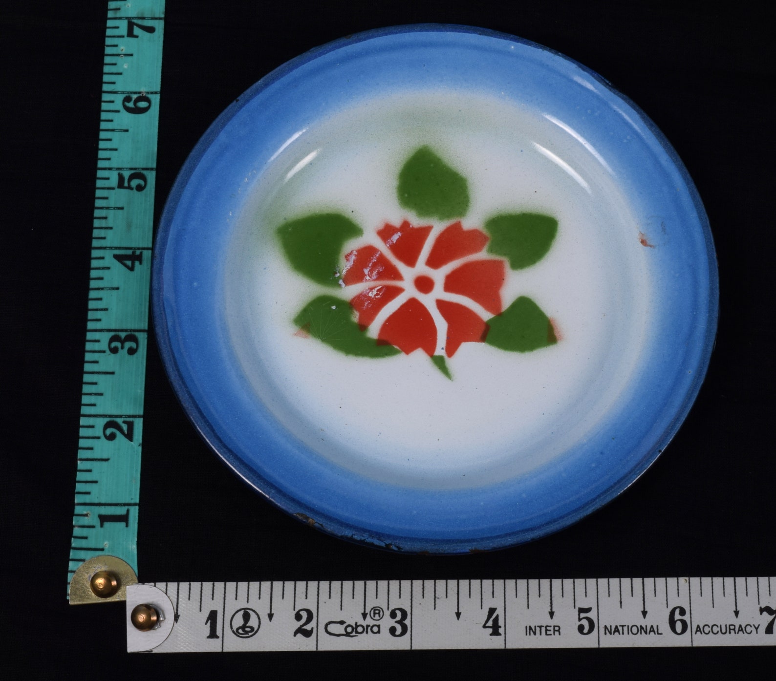 Vintage Indian Enamel Plate Beautiful Decorative Kitchenware Etsy UK