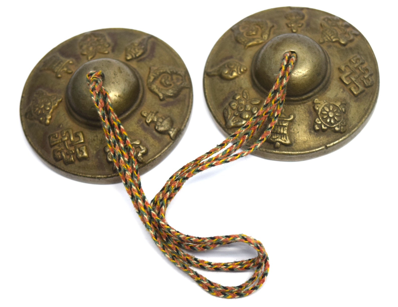 Unique Indian Bronze Bell Metal Cymbals Antique Musical Percussion Hand