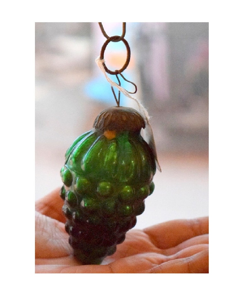 Glass Kugel Grape Shape Glass Ball Christmas Tree Ornament Vintage