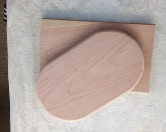 The Ultimate, Practical Bread Board - solid, single piece hardwood 40 x 24 (16" x 9.5") - Rounded ends