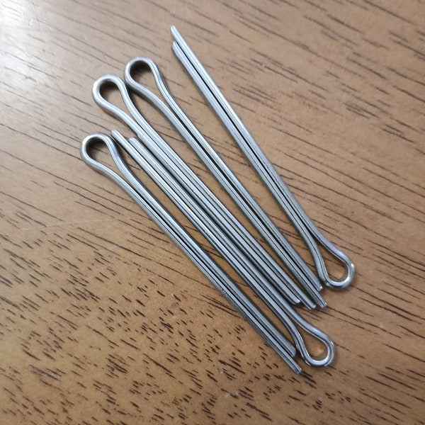 Stainless Steel Split Pins (Cotter pins) M4 x 50mm Pack of 5. Spare parts for my slate frames