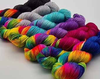 Merino Soxx handgefärbt - Regenbogen