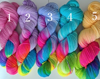 Merino Soxx Hand Dyed - Spring Rainbow