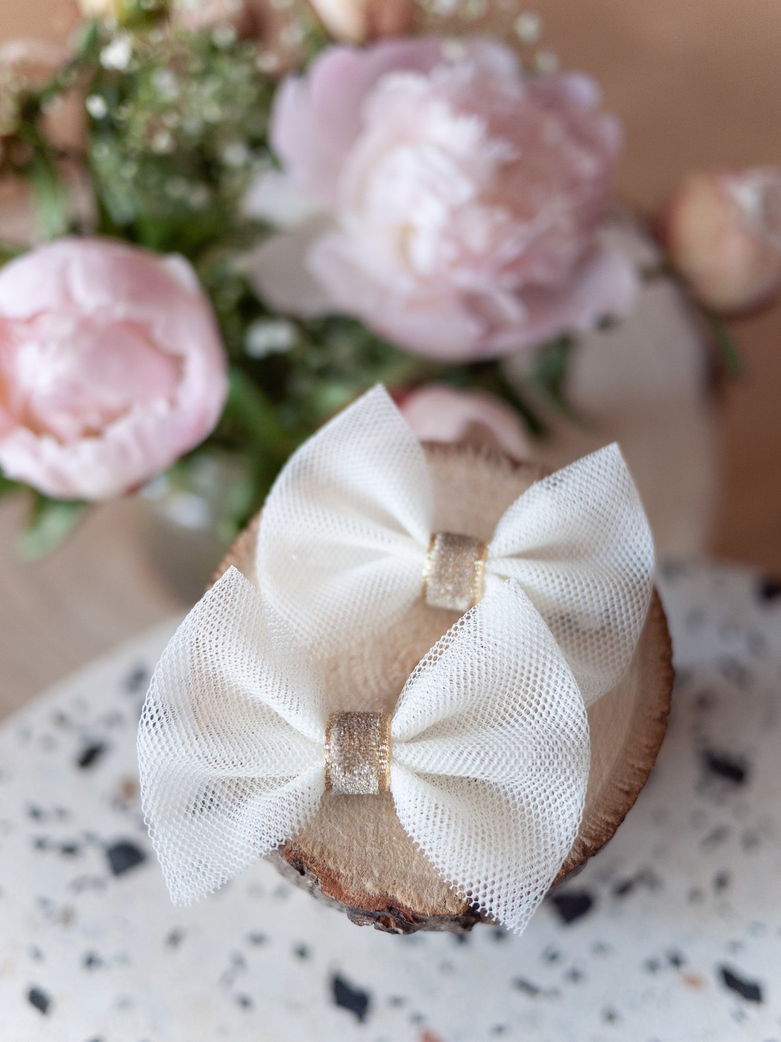 Barrette noeud cheveux enfant petite fille / Duo Les Etsy