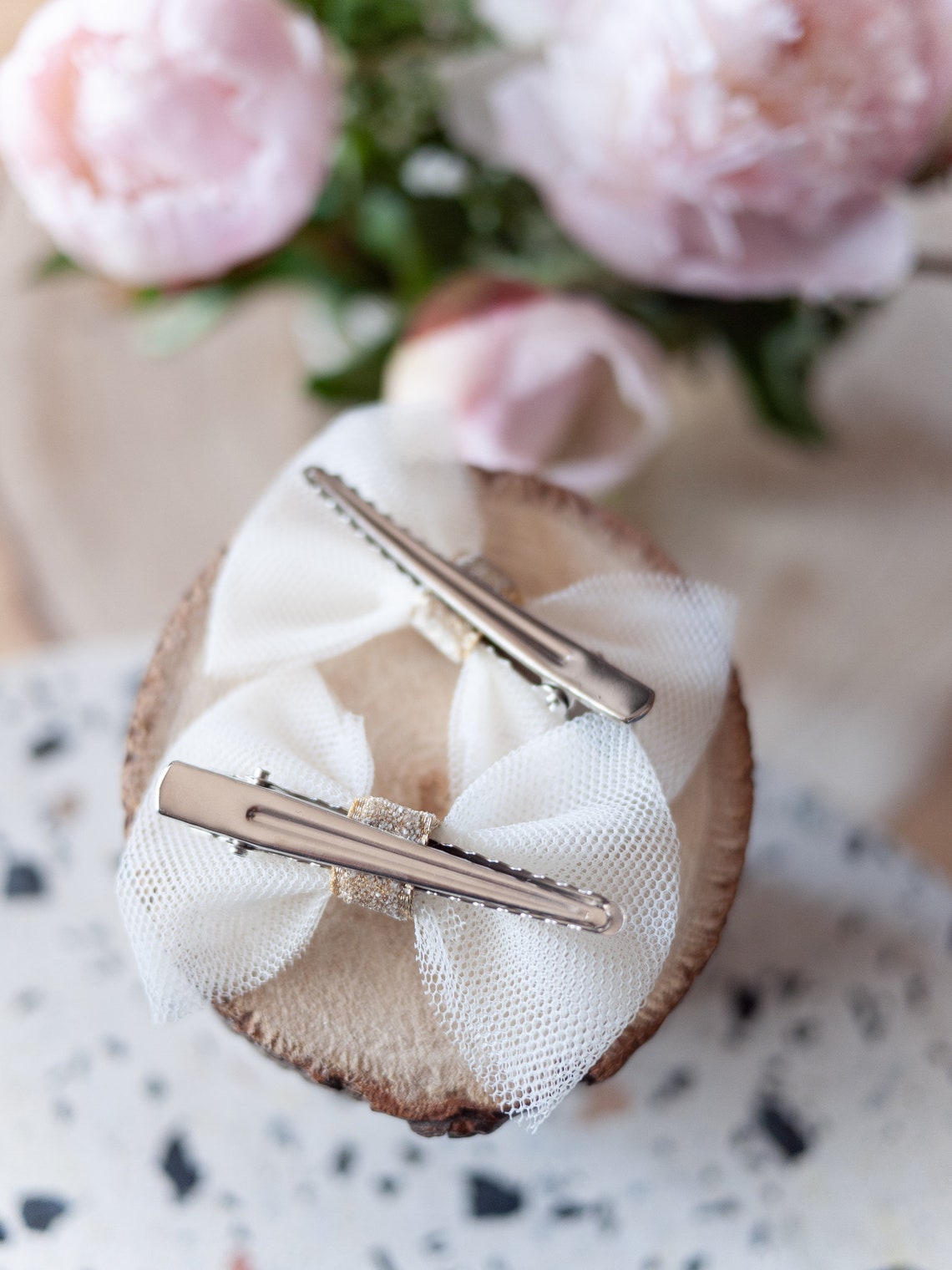 Barrette noeud cheveux enfant petite fille / Duo Les Etsy