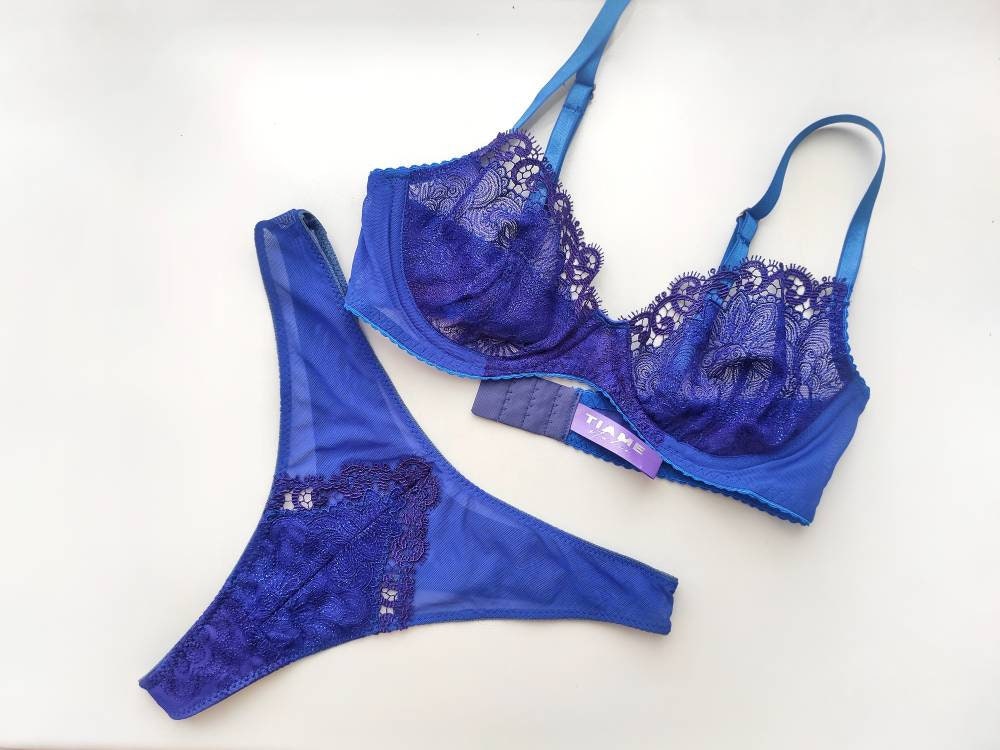 Blue Bras / Lingerie Tops: at $35.00+ over 2 products