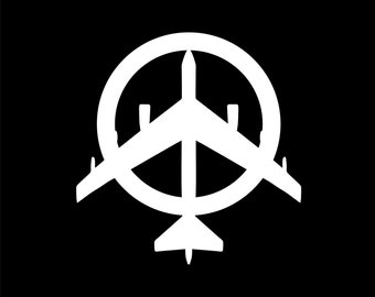 Peace Bomber Decal Sticker