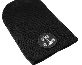 Meat Is Murder Patch Slouch Beanie