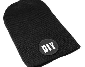 DIY Patch Slouch Beanie