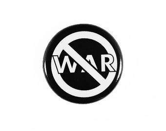 Anti-War Pin-Back Button