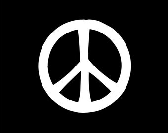 Peace Symbol Window Decal Sticker