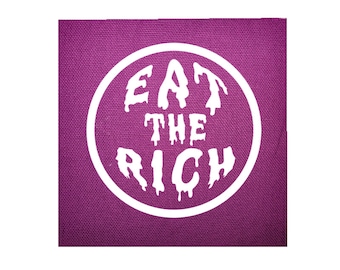 Eat The Rich Canvas Patch