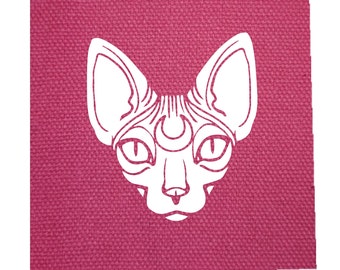 Sphynx Cat Canvas Patch