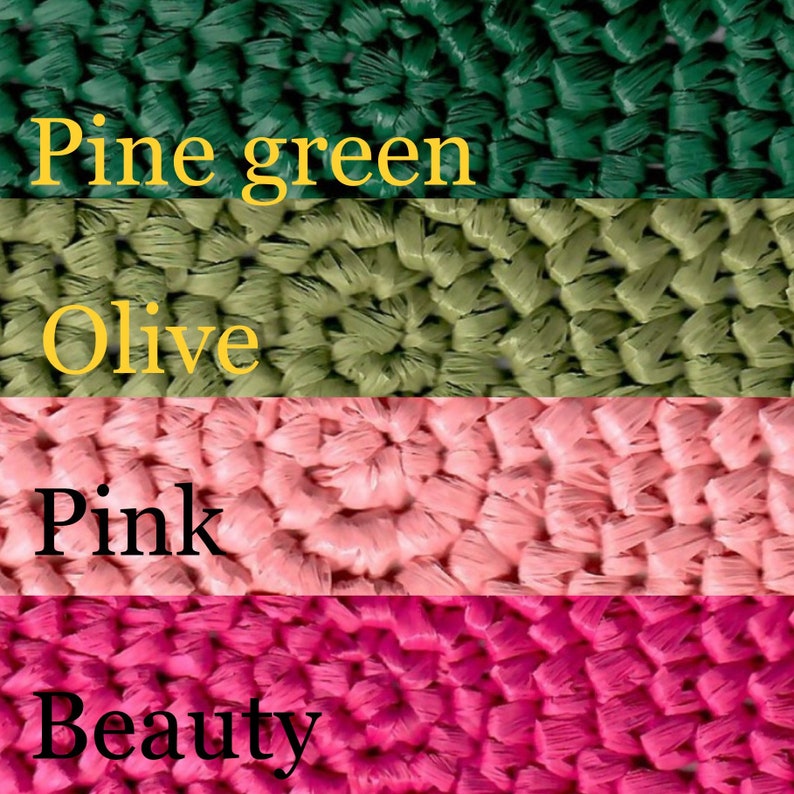 Crochet Raffia Summer Tote Bag Etsy