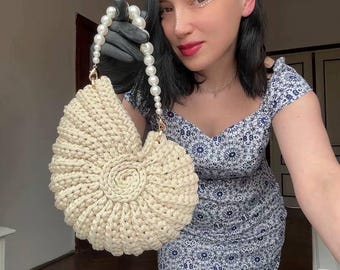 Sac coquillage d'été au crochet