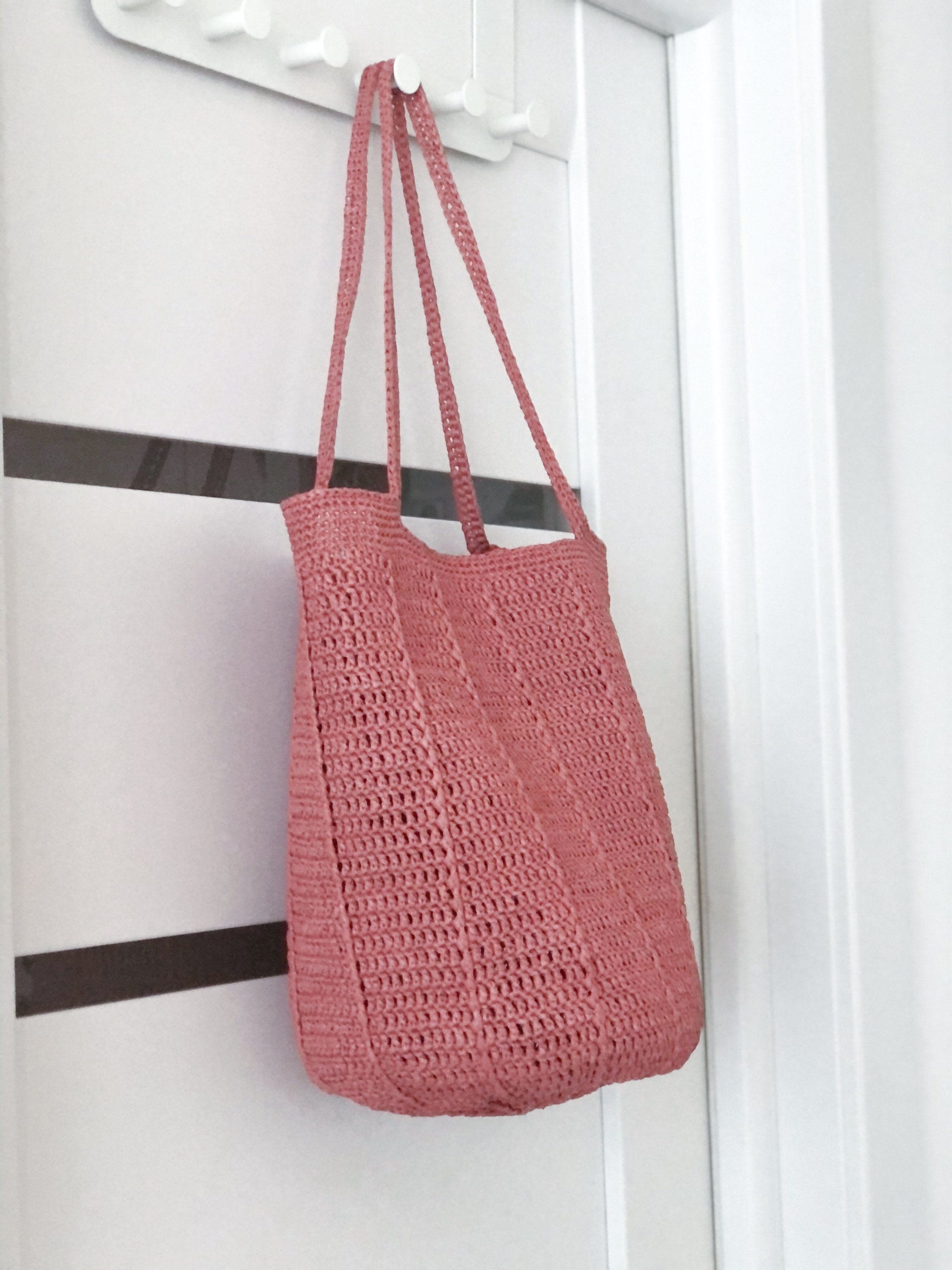 Crochet Raffia Summer Bag. Natural Straw Bag - Etsy