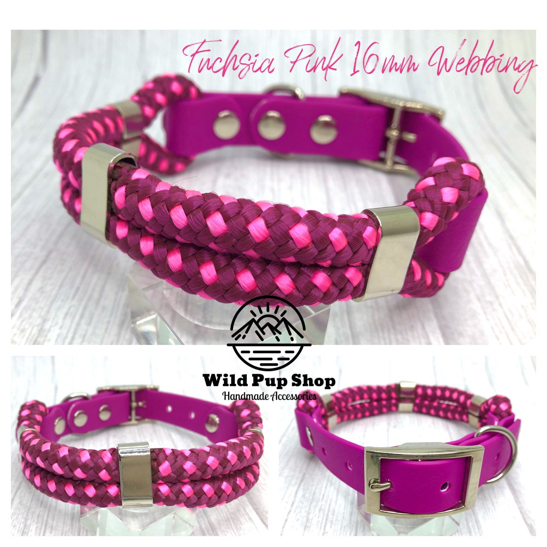 pink rope collar