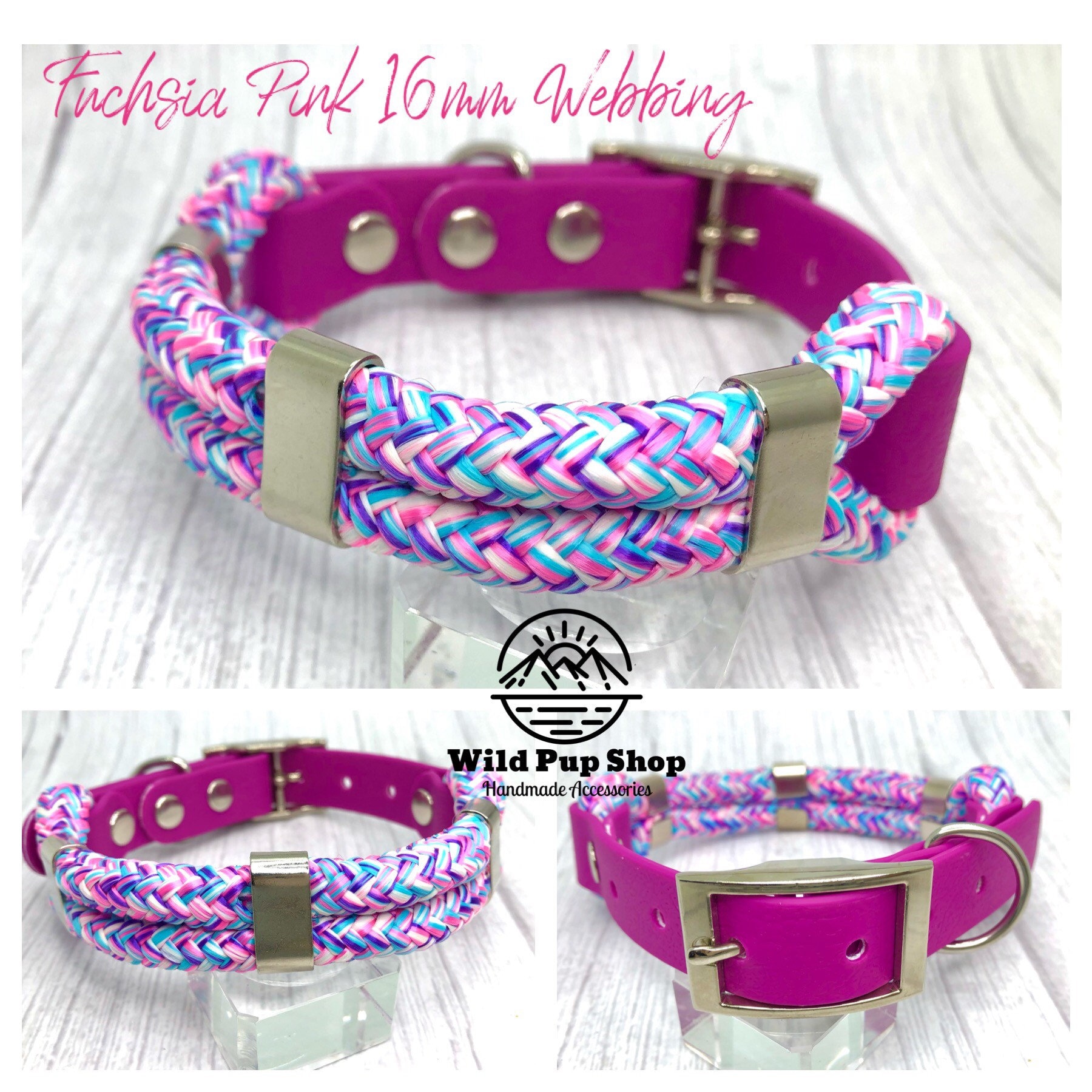 pink rope collar