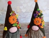 Autumn Gnome - Thanksgiving -A gift for good luck - Birthday Gift - Autumn Decor - Christmas New Year Autumn - Scandinavian Gnome