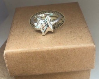 Sterling Silver Starfish ring