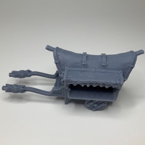 Wózek kupiecki, TTRPG, DND, Pathfinder, Diorama, RPG, Figurka, Miniatura, Średniowieczne fantasy