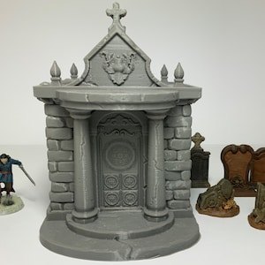 MAUSOLEUM  - figurine miniature (Gray/Unpainted) - RPG - Roleplaying games - Dungeons and Dragons - Pathfinder - Lord of the Ring