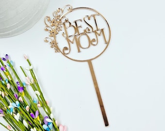 Best mom cake topper , Mother’s Day cake , Mom acrylic cake topper