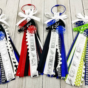 Cheer Bag Tassel , Backpack tag , name label , cheerleading bag , tassel keychain