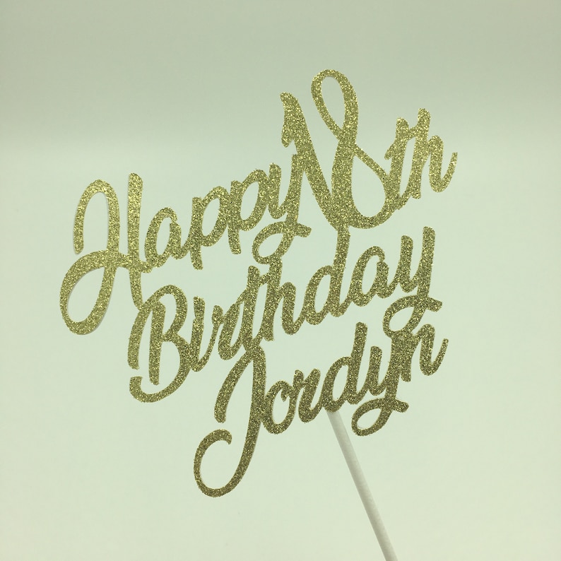 Custom Cake Topper Custom Centerpiece Stick Customizable Etsy