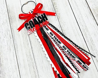 Coach Bag Tassel , Backpack tag , name label , coach gift , tassel keychain