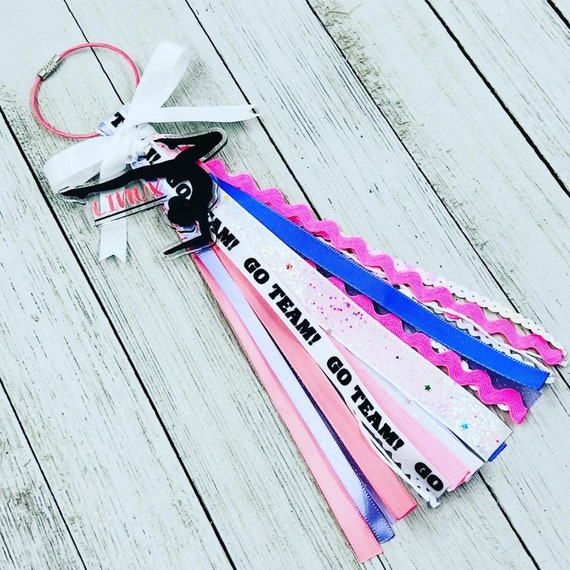 Gymnastics Bag Tassel - Custom Name Backpack Charm for Gymnastics