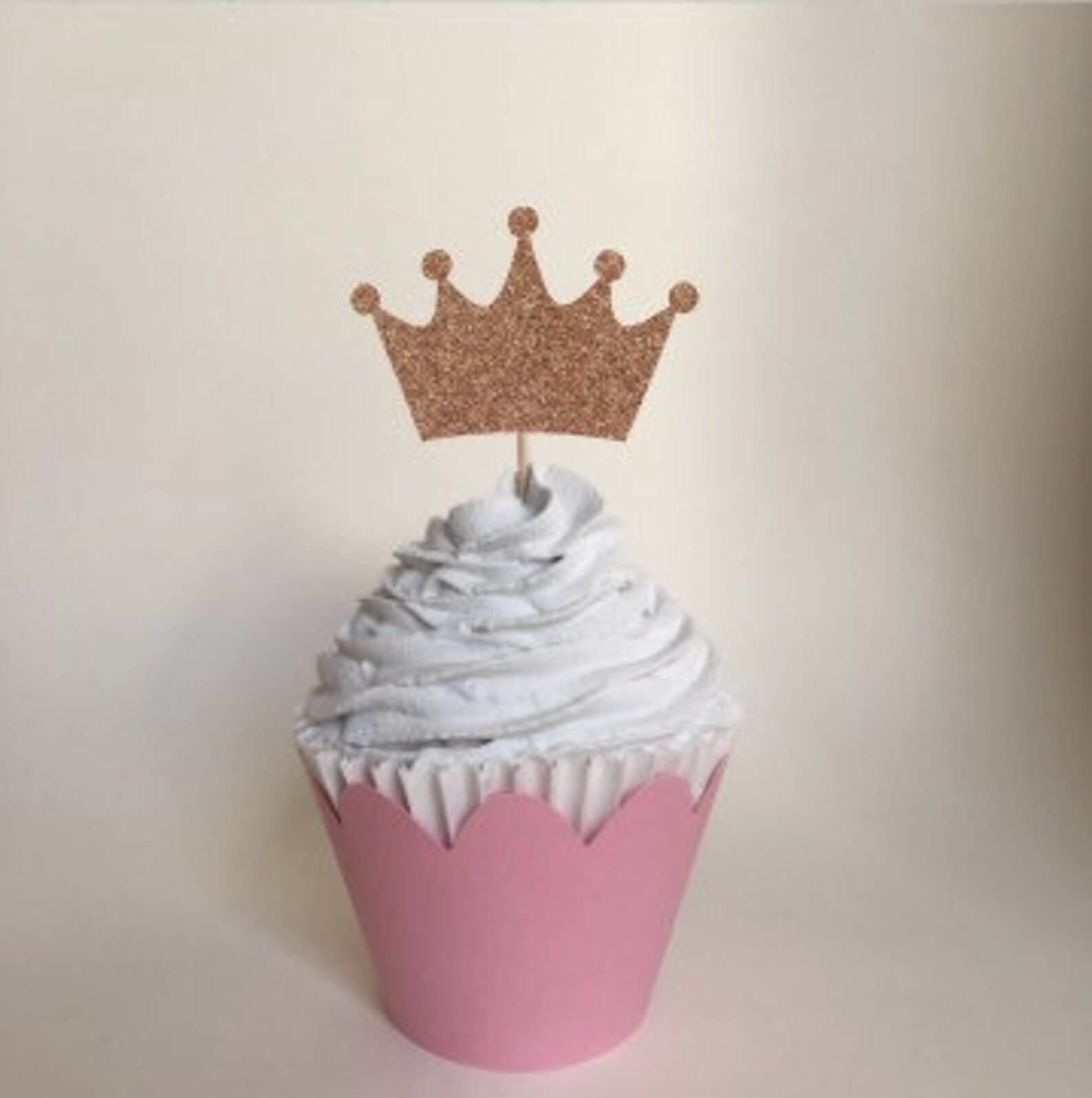 Princess Crown Cupcake Toppers Princess Party Princess Etsy