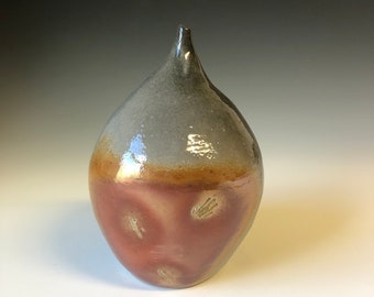 Sale - Ceramic pod bud vase - 7 1/2H x 5W