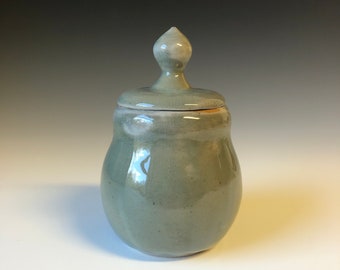 Sale - Ceramic Lidded Jar Caledon - 6H x 3 3/4H