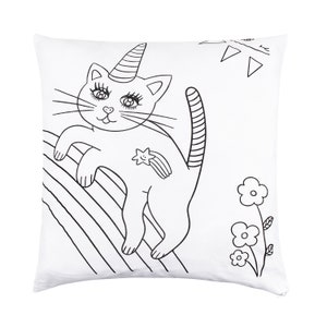 Color your own Pillow. Coloring Pillow + markers.  Unikitty + Princesses.