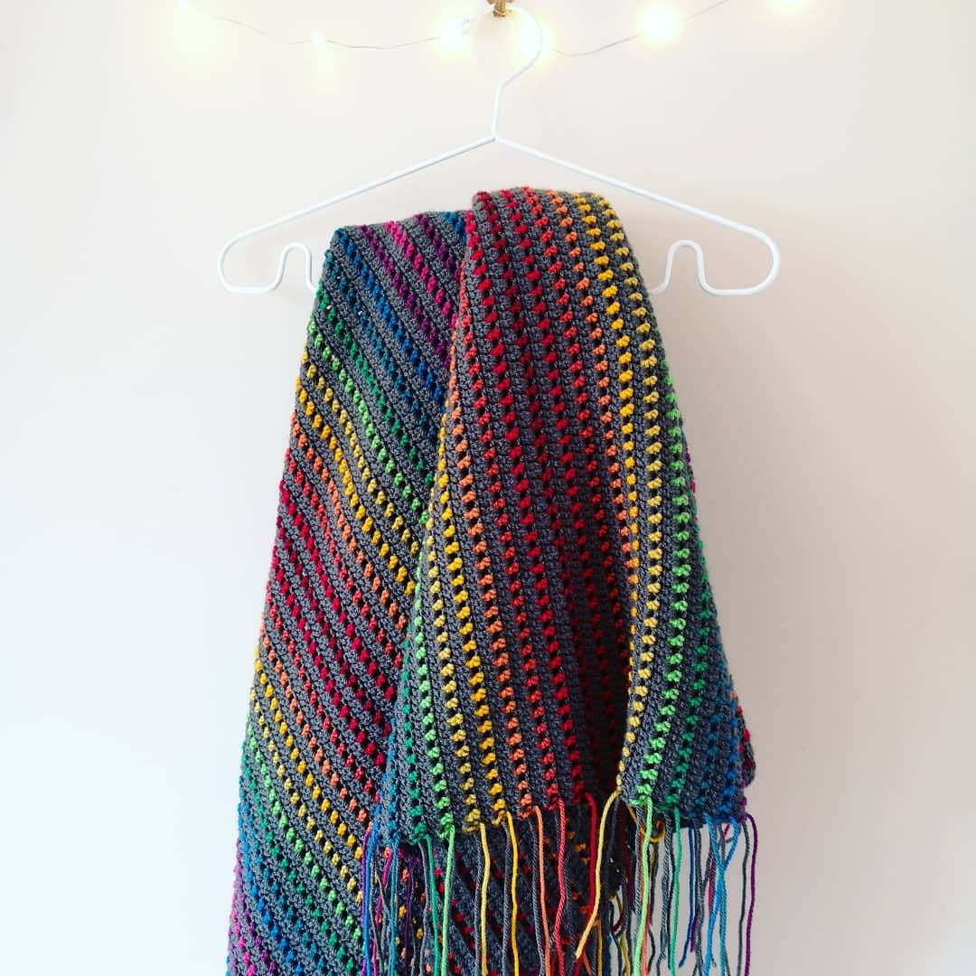 Rainbow Through the Storm Crochet Blanket Pattern PDF Digital Etsy