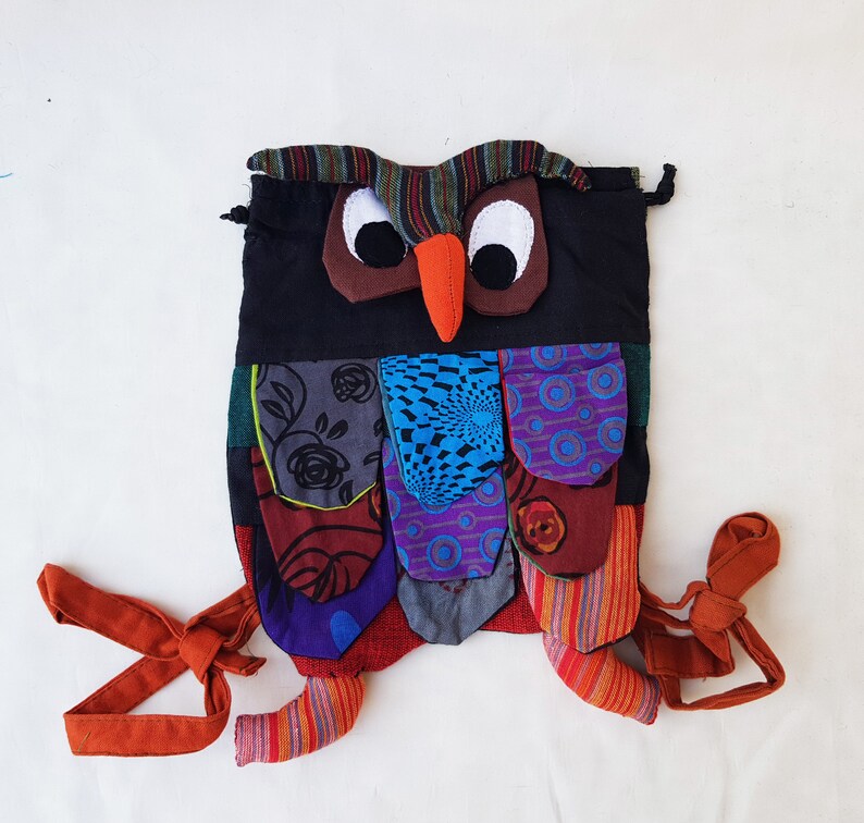 black owl backpack