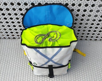 recycled sailcloth backpack