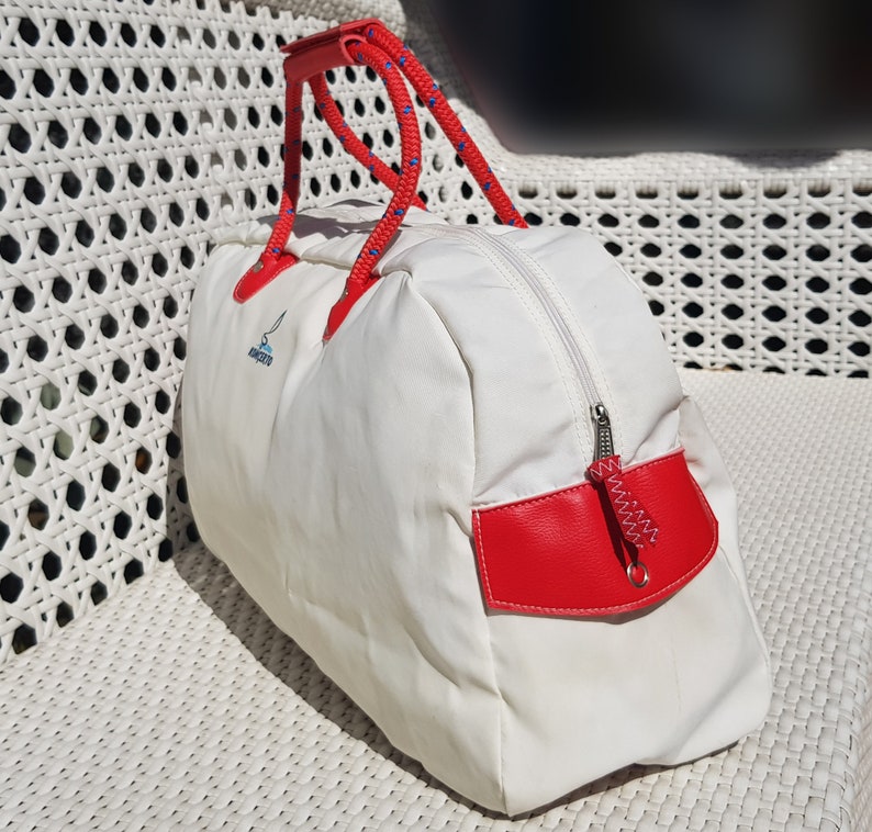 Waterproof Sailcloth Painted HandBag